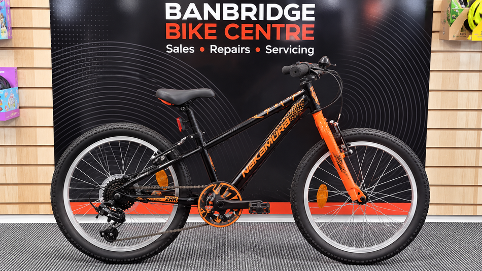 Nakamura Zak Evo 20 Inch Kids Bike – Black/Orange