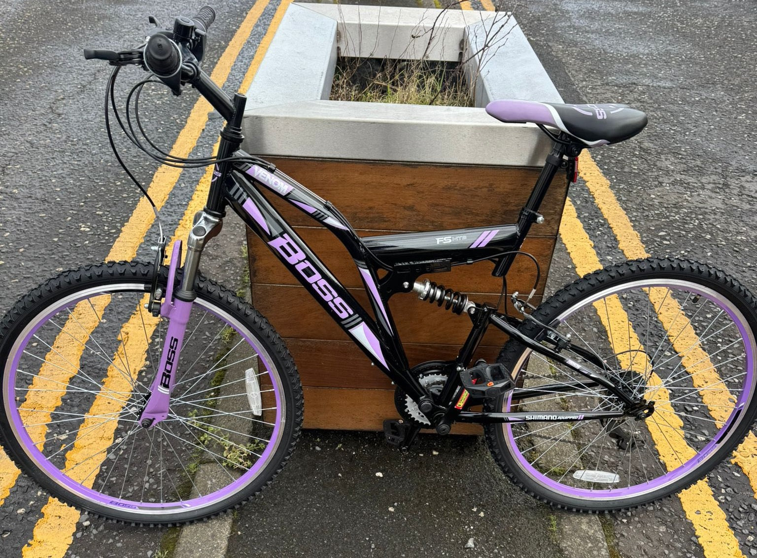 Boss Venom 26” Mountain Bike - Black/Purple | Banbridge Bike Centre