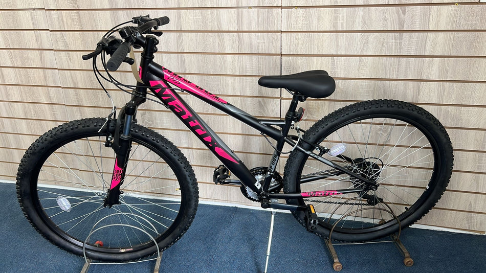 Matrix Top Gun 27" Mountain Bike – Matt Black/Pink
